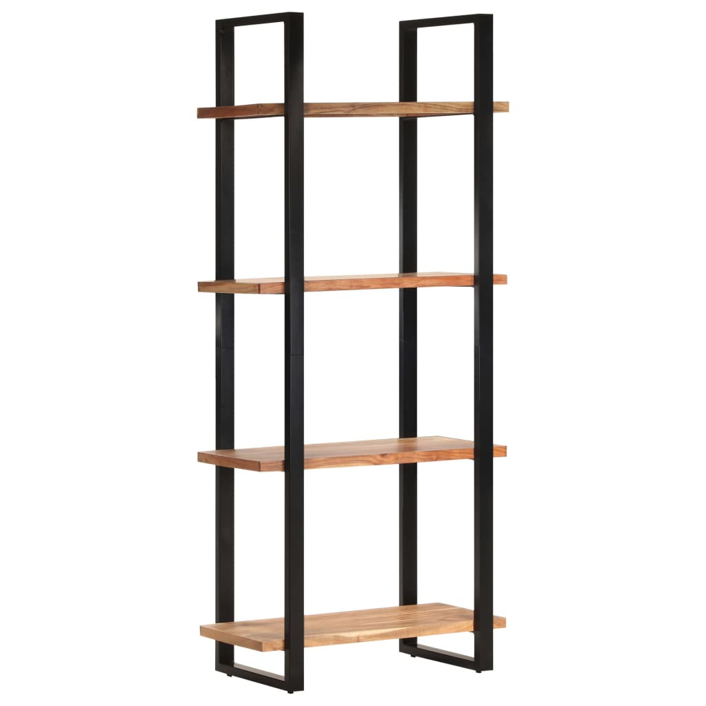 vidaXL Bücherregal mit 4 Regalböden 80x40x180 cm Akazie Massivholz