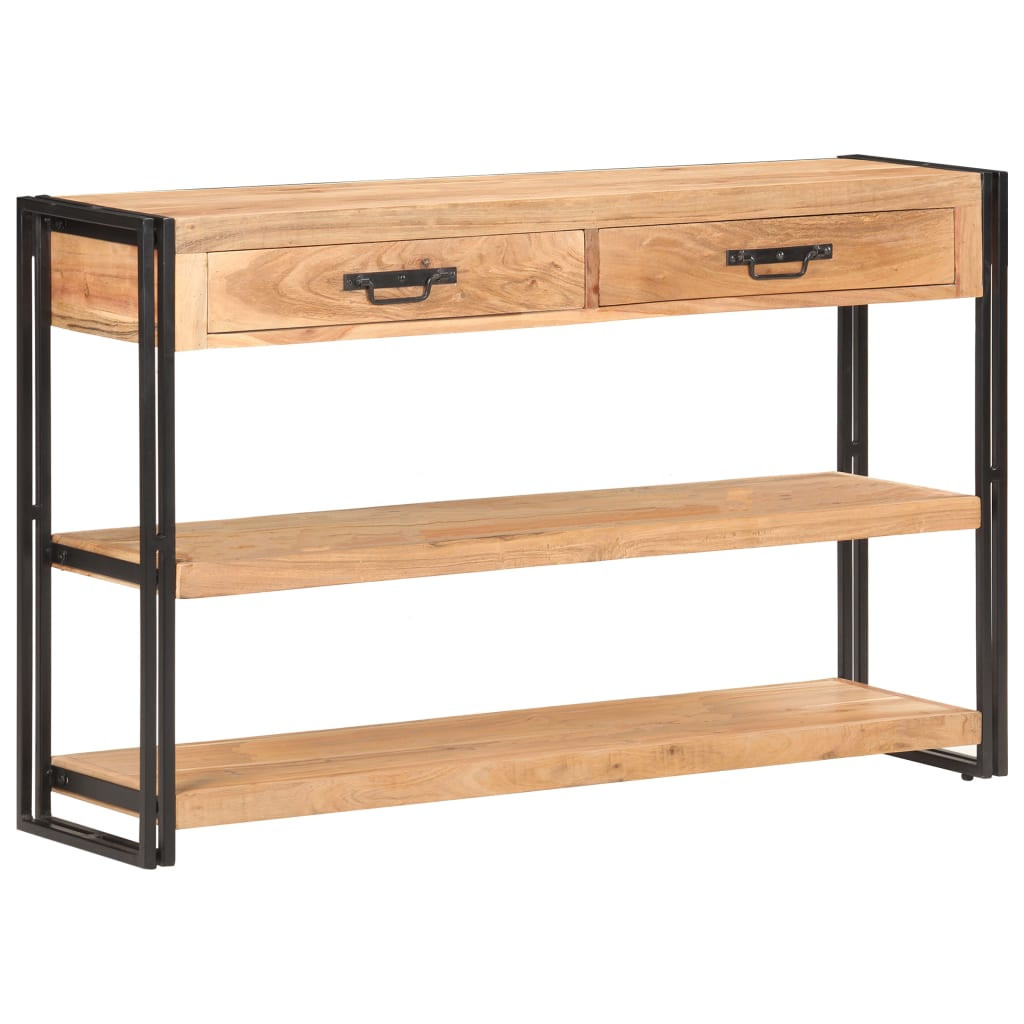 vidaXL Sideboard 120x30x75 cm Akazie Massivholz