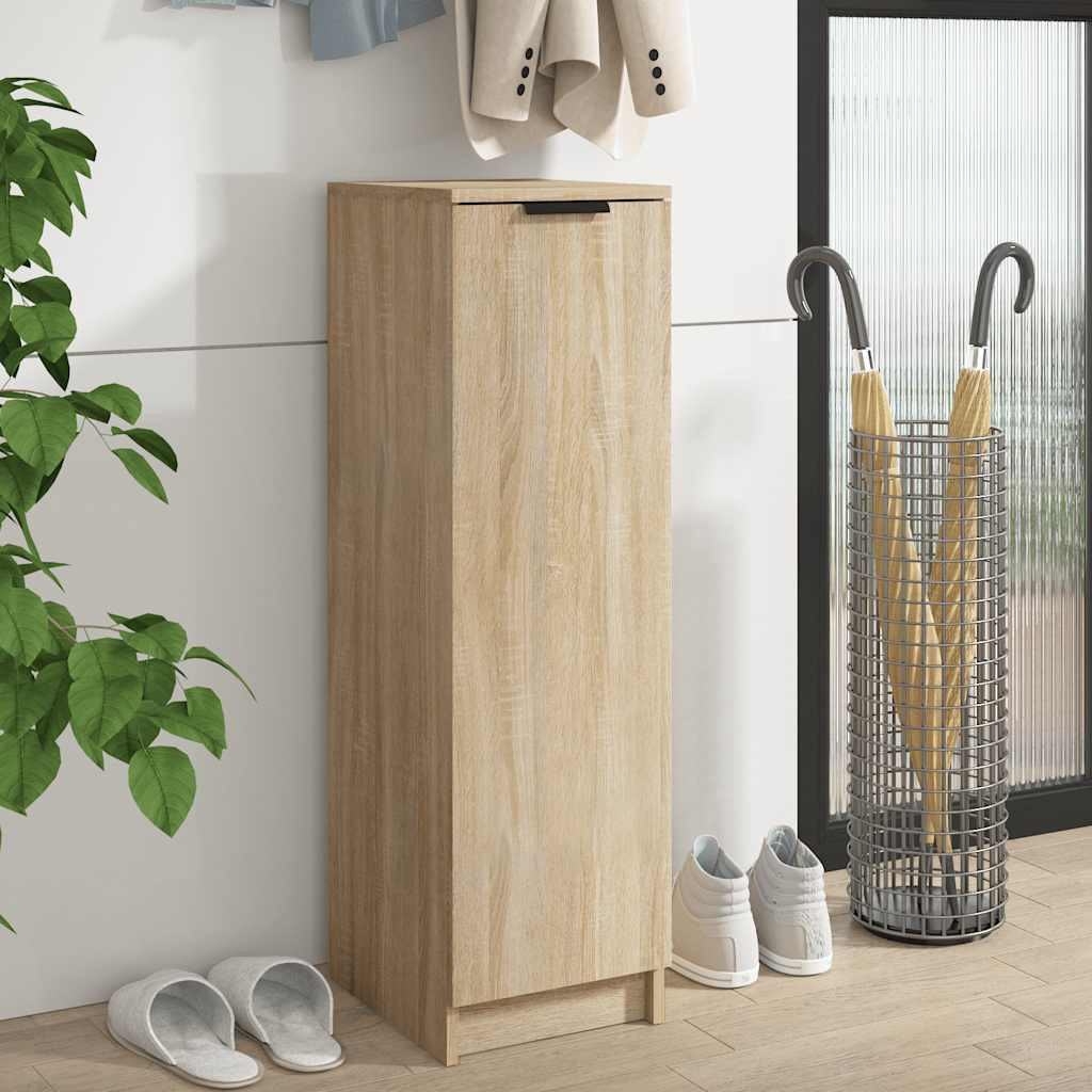 vidaXL Schuhschrank Sonoma-Eiche 30x35x100 cm Holzwerkstoff