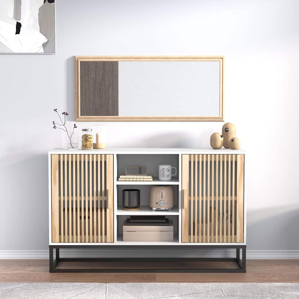 vidaXL Sideboard Weiß 105x30x65 cm Holzwerkstoff