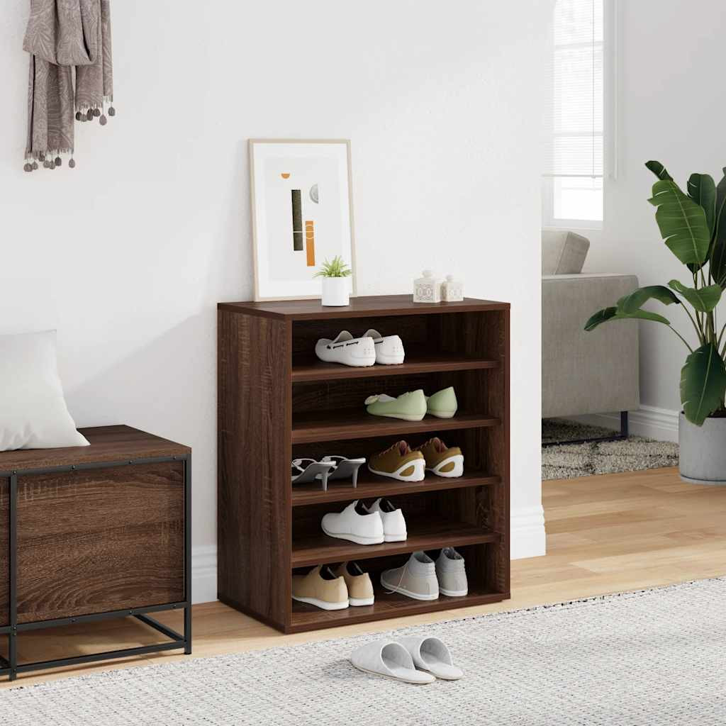 vidaXL Schuhschrank Braun Eichen-Optik 60x35x70 cm Holzwerkstoff