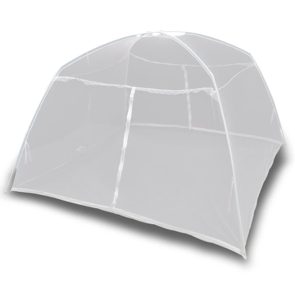 vidaXL Campingzelt 200×180×150 cm Fiberglas Weiß