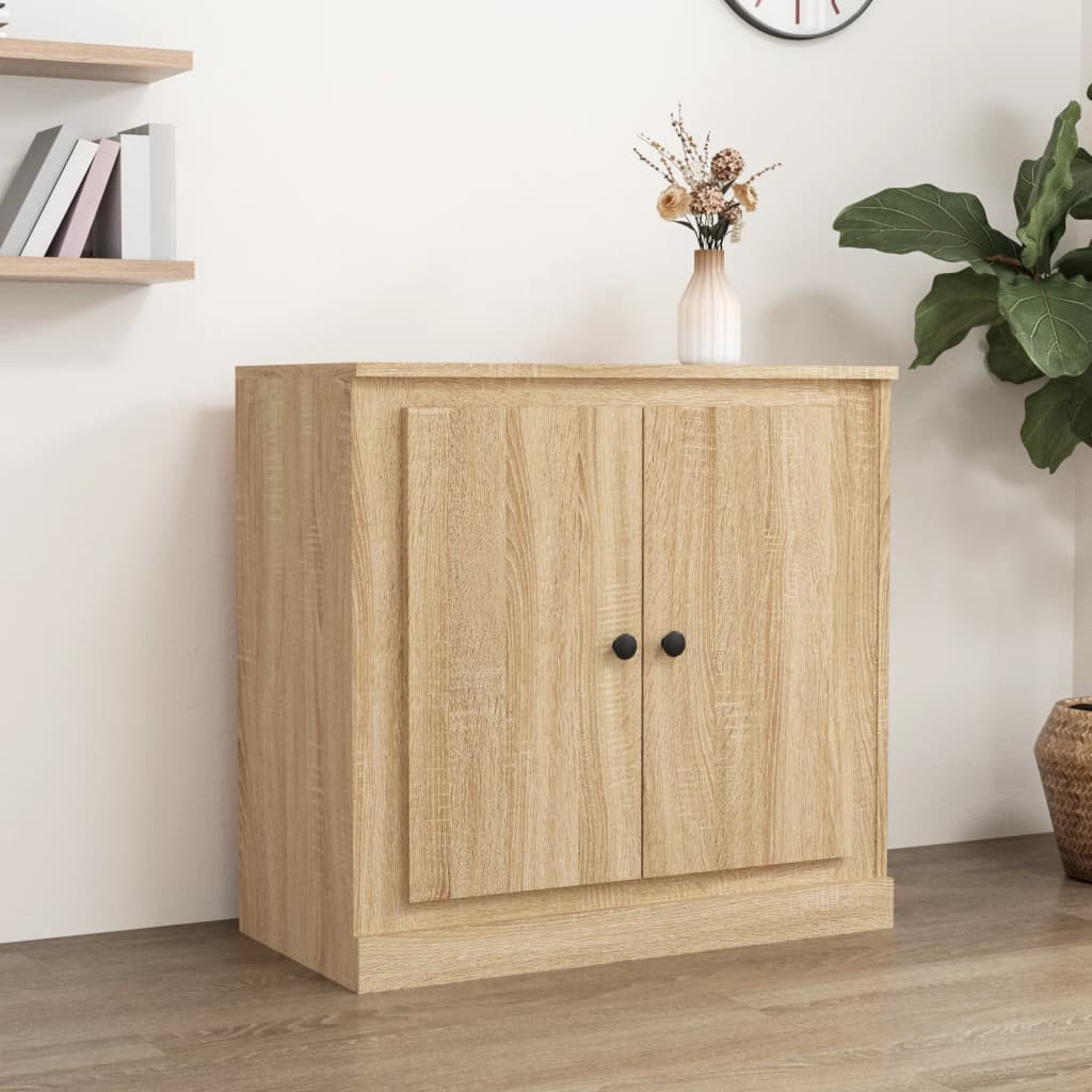 vidaXL Sideboard Sonoma-Eiche 70x35,5x67,5 cm Holzwerkstoff