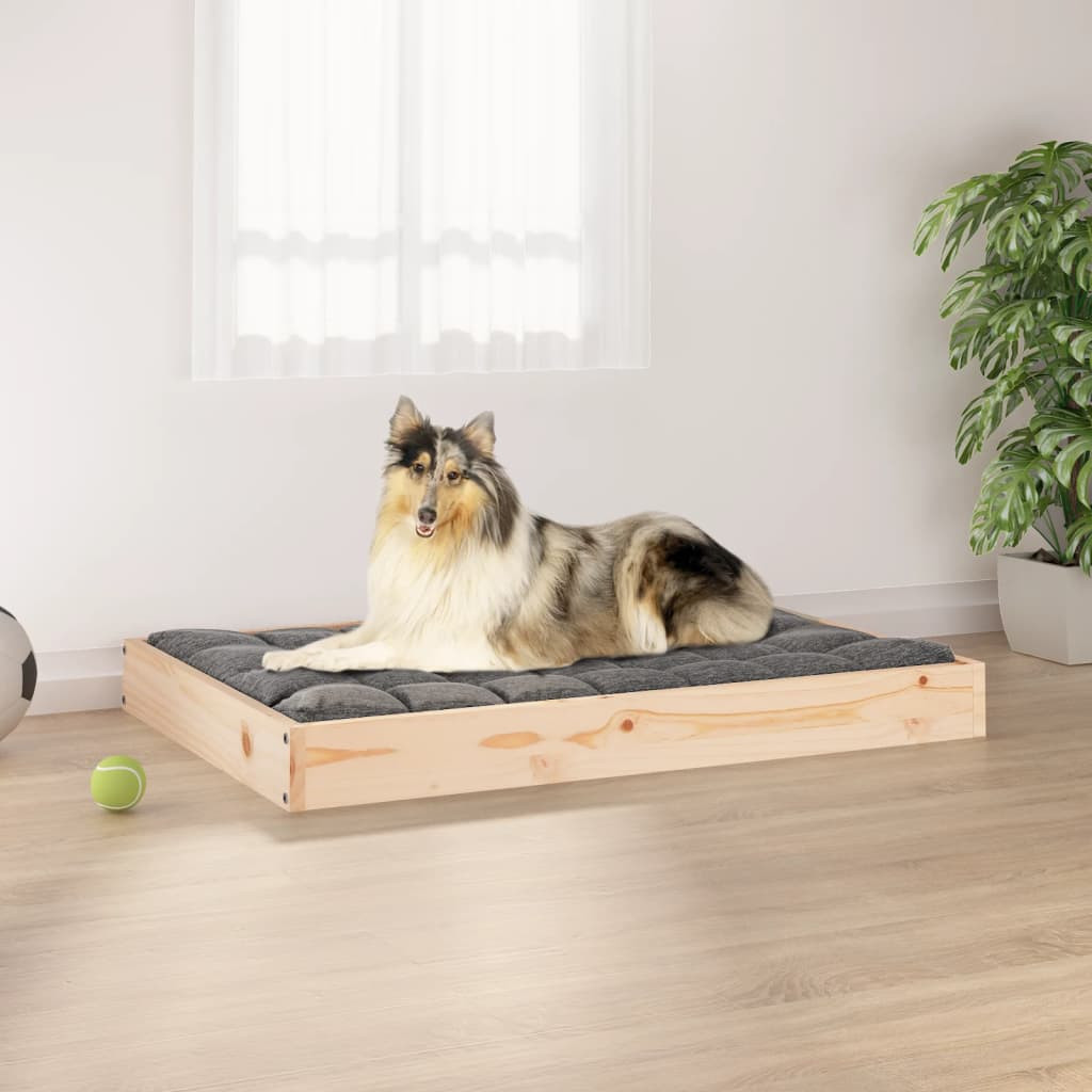 vidaXL Hundebett 91,5x64x9 cm Massivholz Kiefer