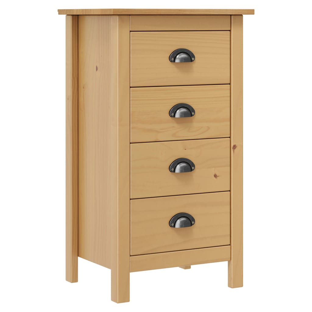 vidaXL Sideboard Hill 46x35x80 cm Massivholz Kiefer
