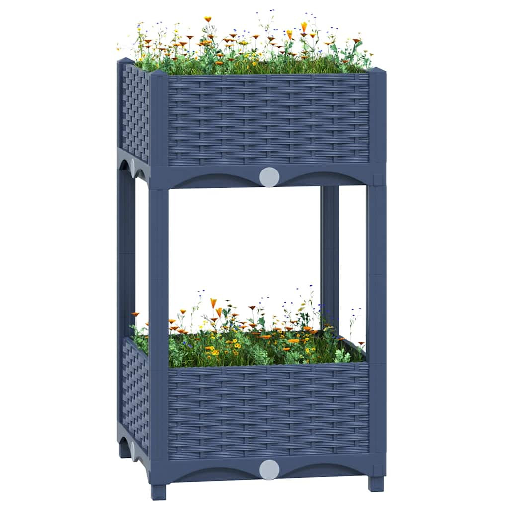 vidaXL Hochbeet 40x40x71 cm Polypropylen