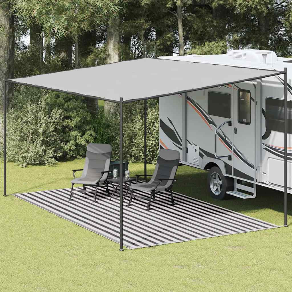vidaXL Zeltteppich 300x600 cm Anthrazit und Weiß