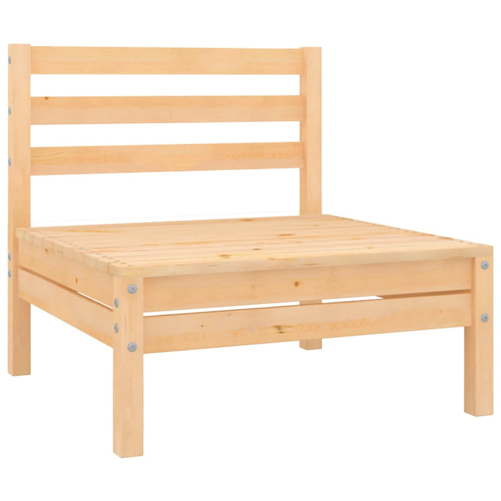 vidaXL Garten-Mittelsofa Massivholz Kiefer