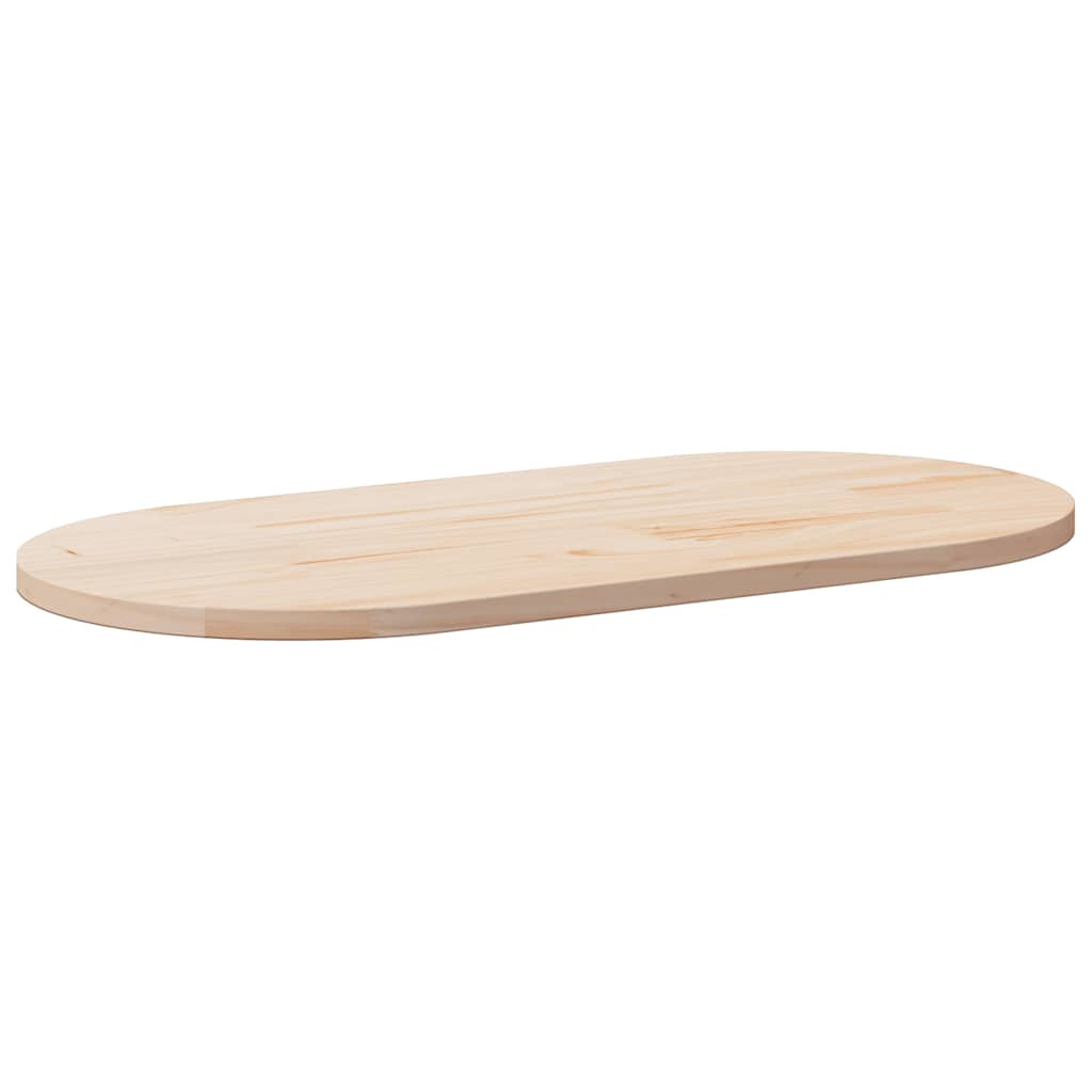 vidaXL Tischplatte 100x50x2,5 cm Massivholz Kiefer Oval