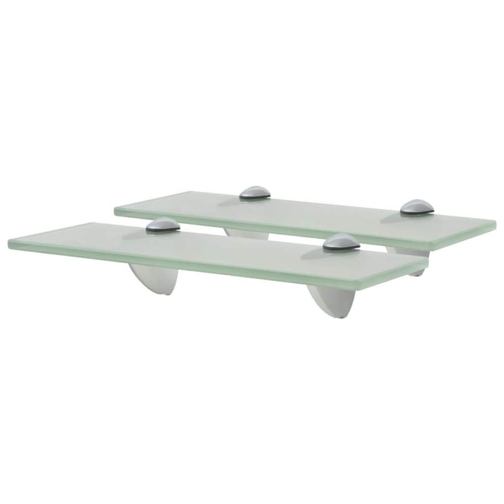 vidaXL Schweberegale 2 Stk. Glas 30x10 cm 8 mm