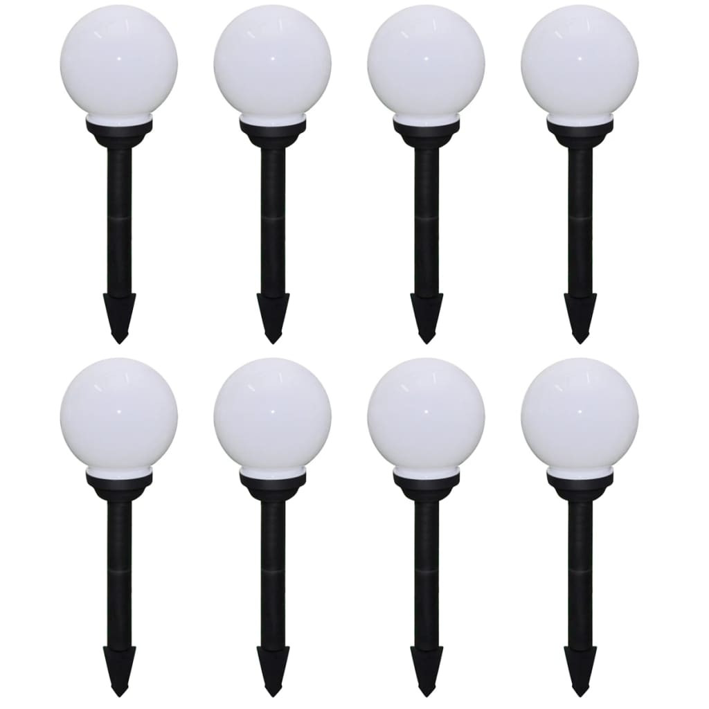 vidaXL Wegeleuchten 8 Stk. LED 15 cm mit Erdspieß