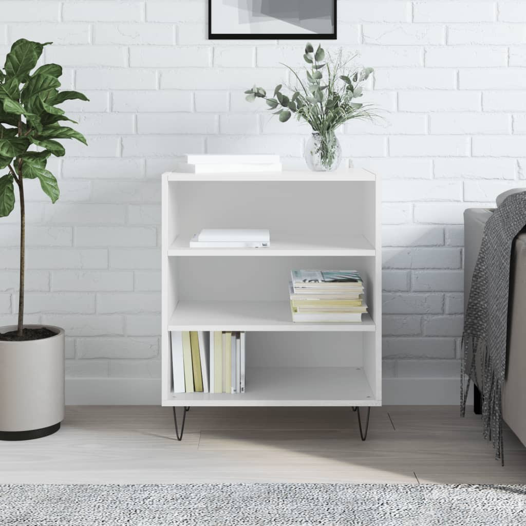 vidaXL Sideboard Hochglanz-Weiß 57x35x70 cm Holzwerkstoff