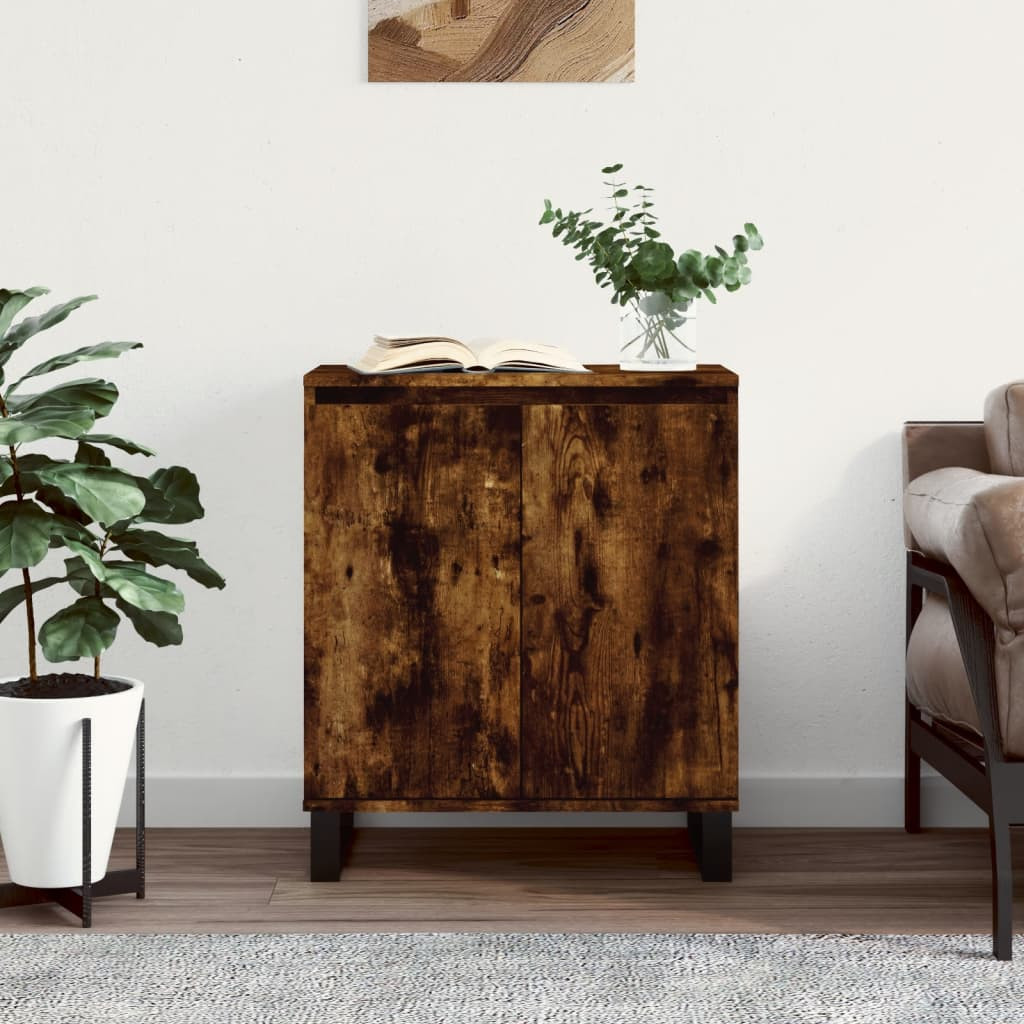 vidaXL Sideboard Räuchereiche 60x35x70 cm Holzwerkstoff