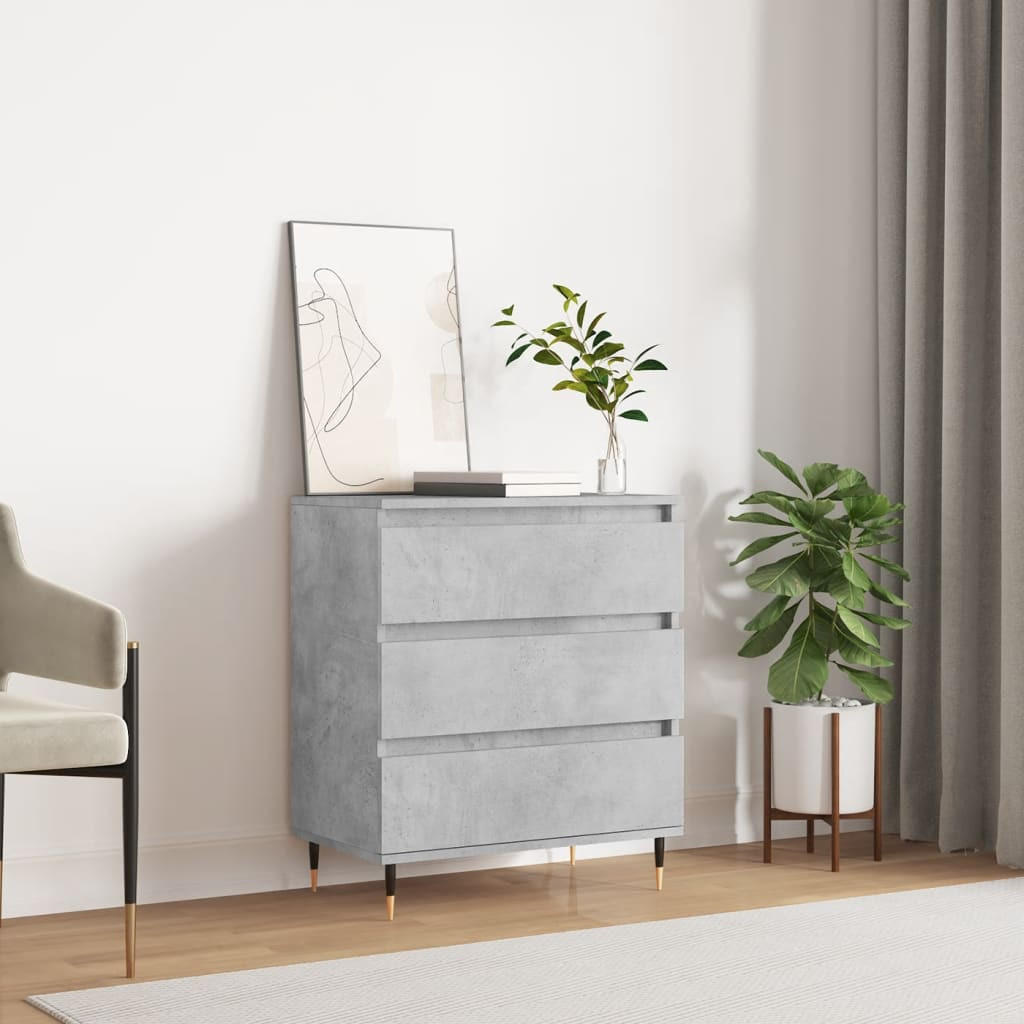 vidaXL Sideboard Betongrau 60x35x70 cm Holzwerkstoff