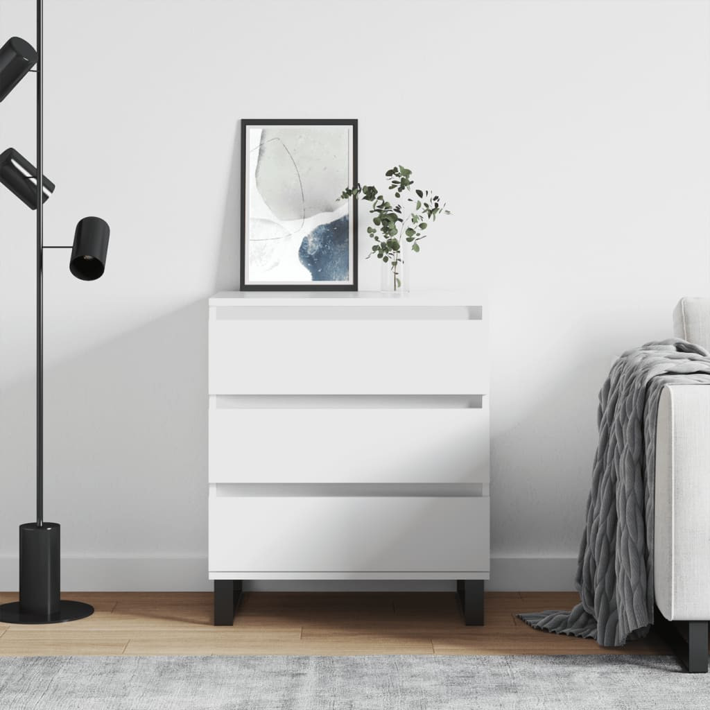 vidaXL Sideboard Weiß 60x35x70 cm Holzwerkstoff