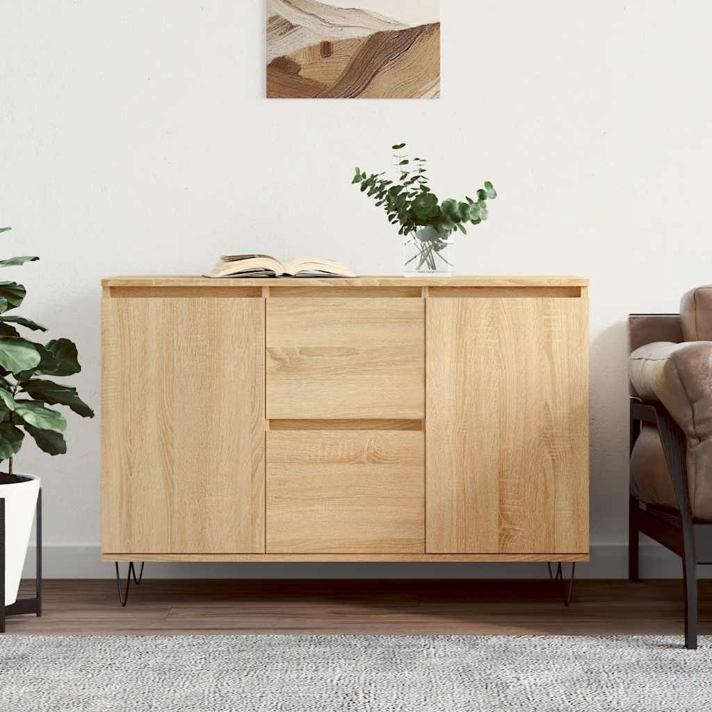 vidaXL Sideboard Sonoma-Eiche 101,5x35x70 cm Holzwerkstoff