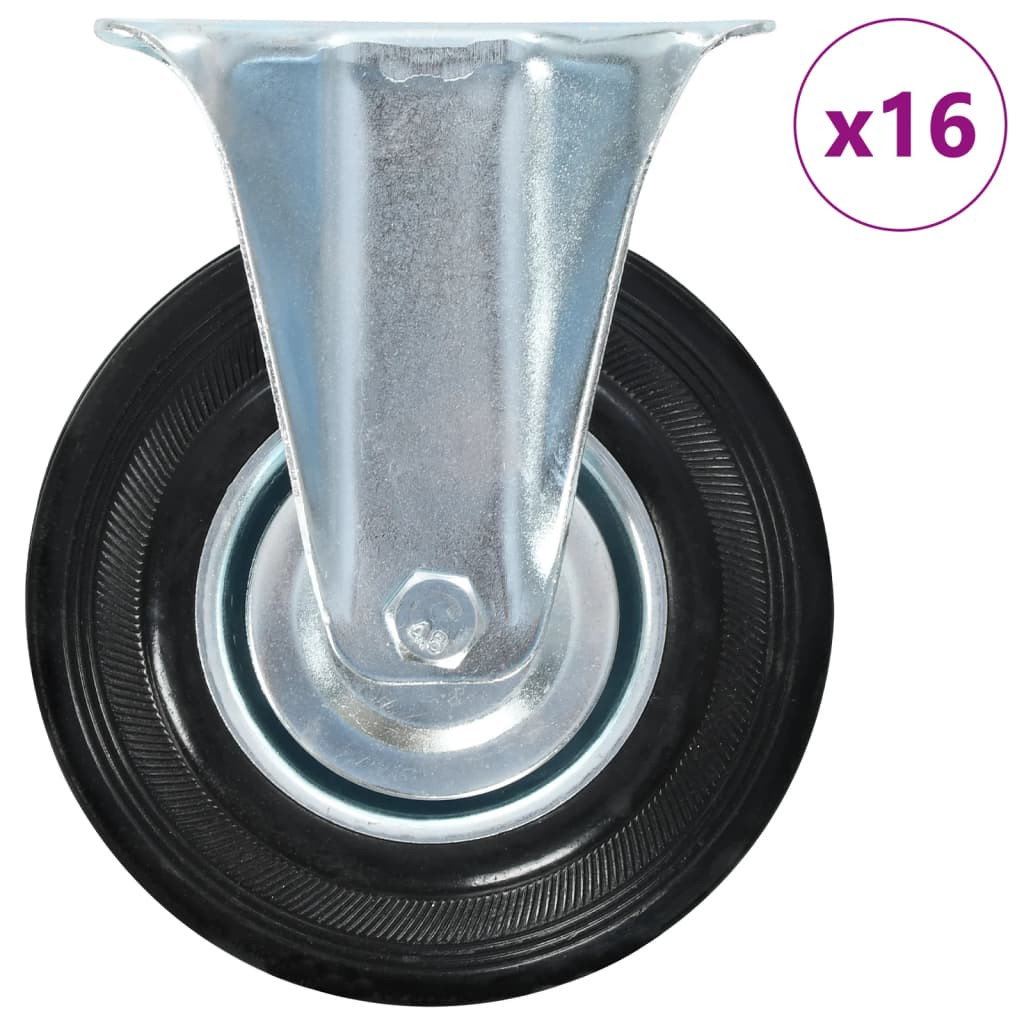 vidaXL 16 Stk. Bockrollen 125 mm