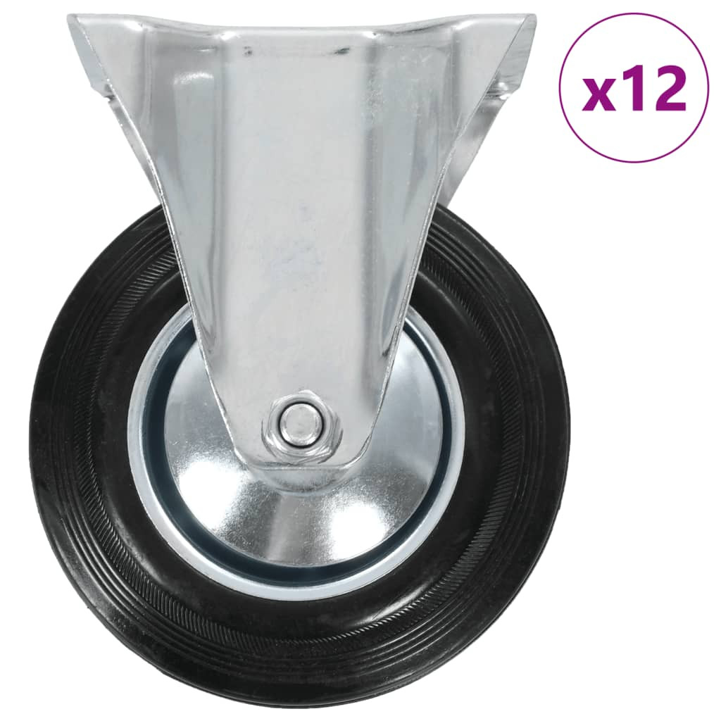 vidaXL 12 Stk. Bockrollen 160 mm