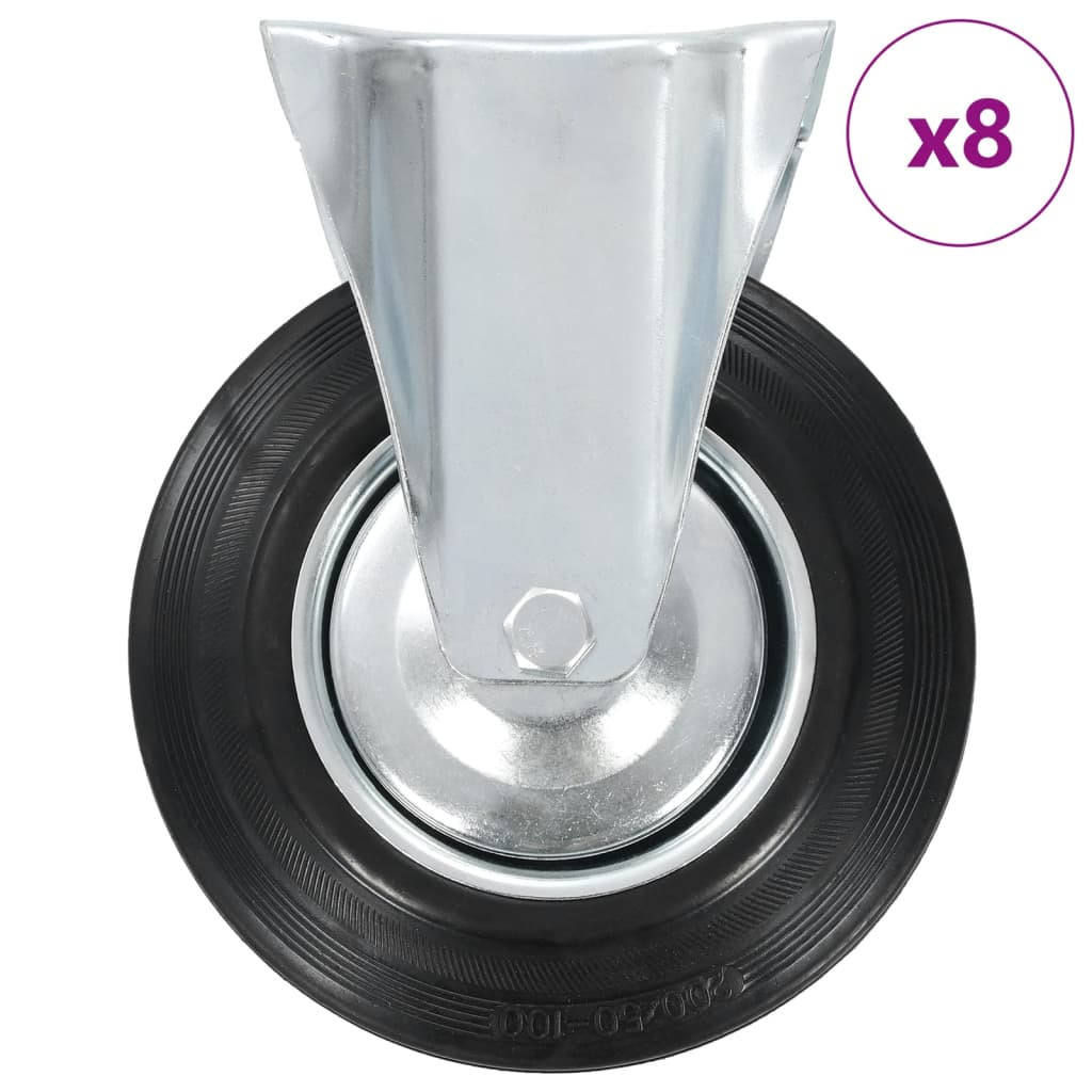 vidaXL 8 Stk. Bockrollen 200 mm
