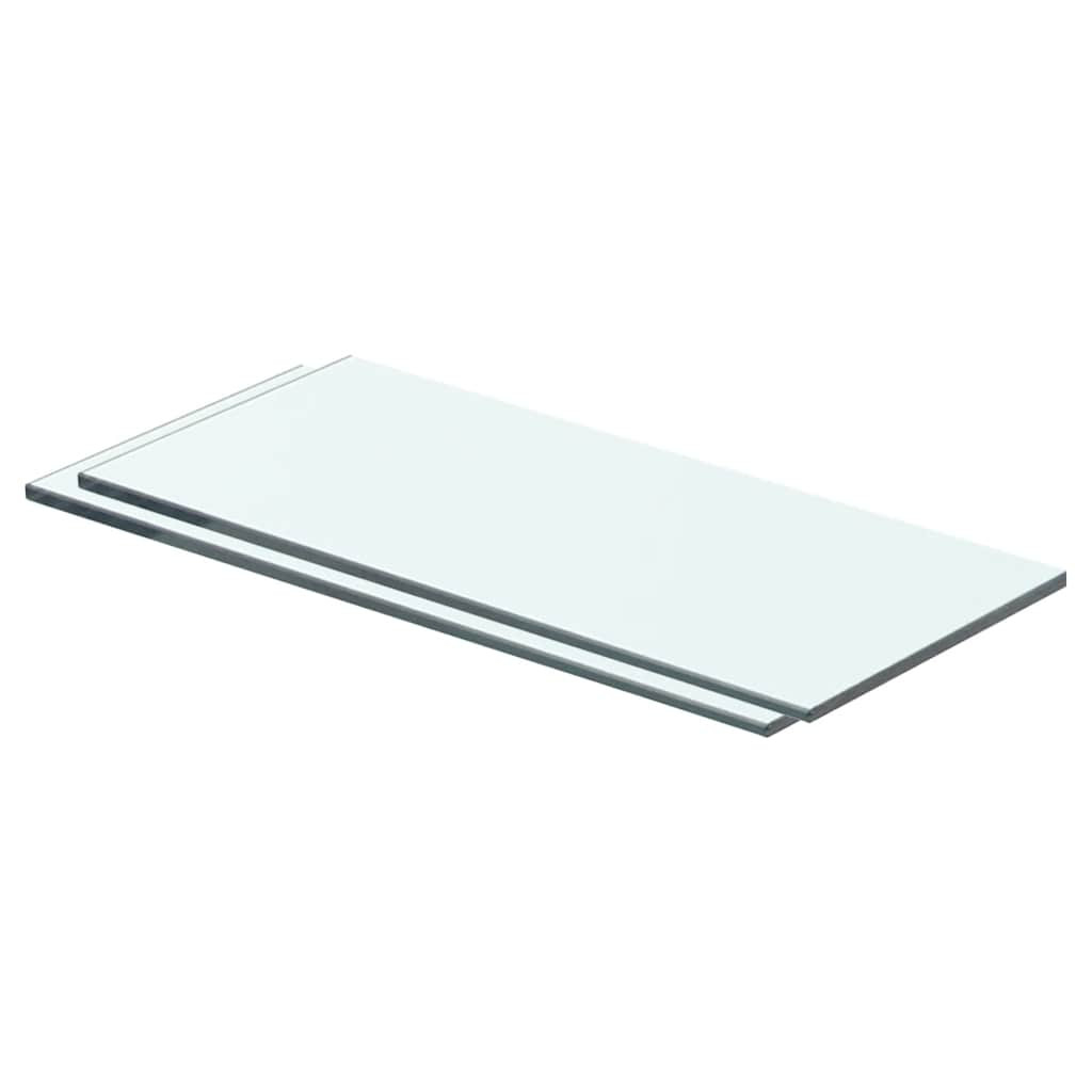 vidaXL Regalböden 2 Stk. Glas Transparent 40x12 cm