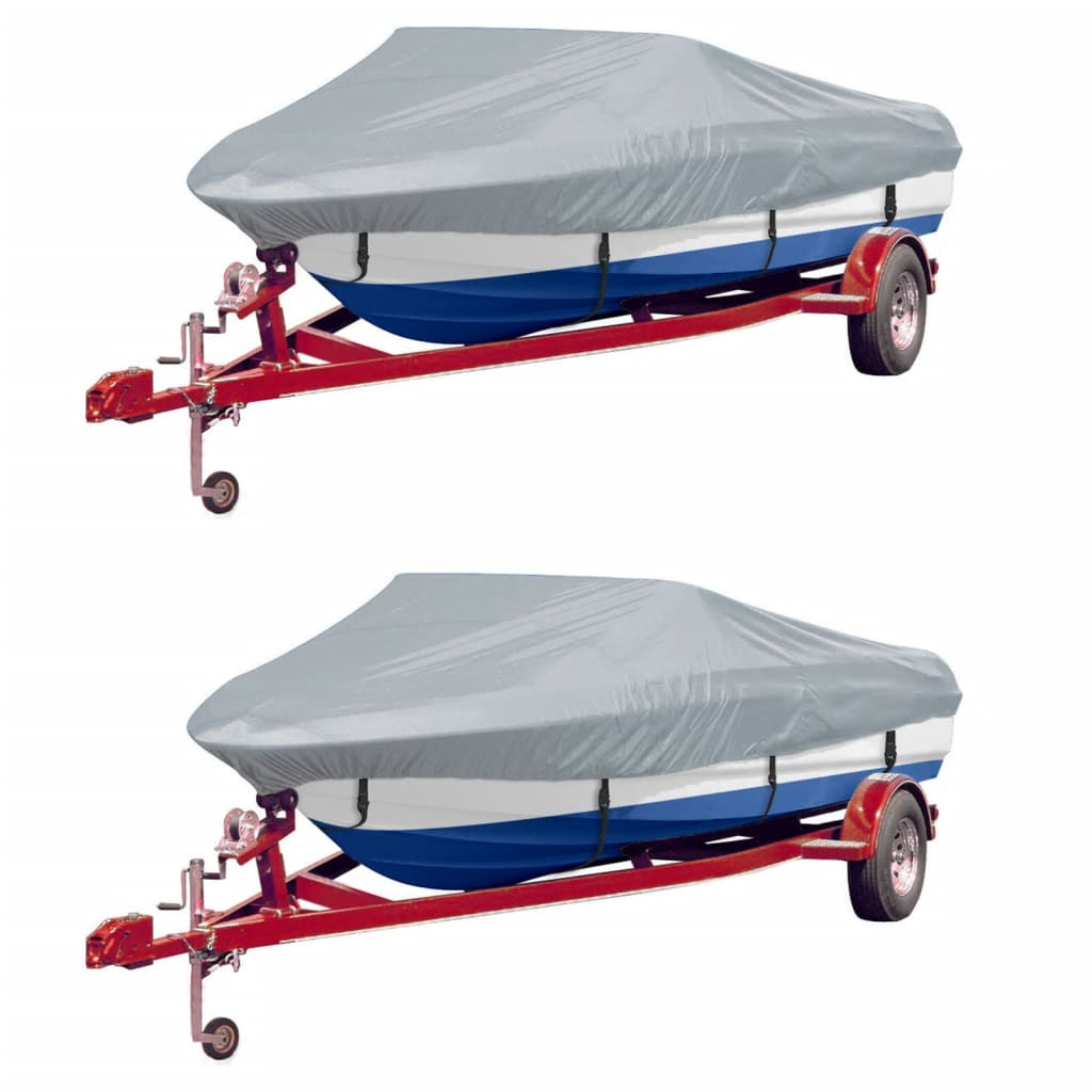 vidaXL Bootspersenninge 2 Stk. Grau Länge 427-488 cm Breite 173 cm