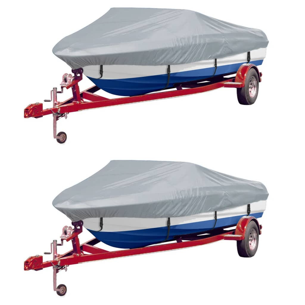 vidaXL Bootspersenninge 2 Stk. Grau Länge 488-564 cm Breite 239 cm