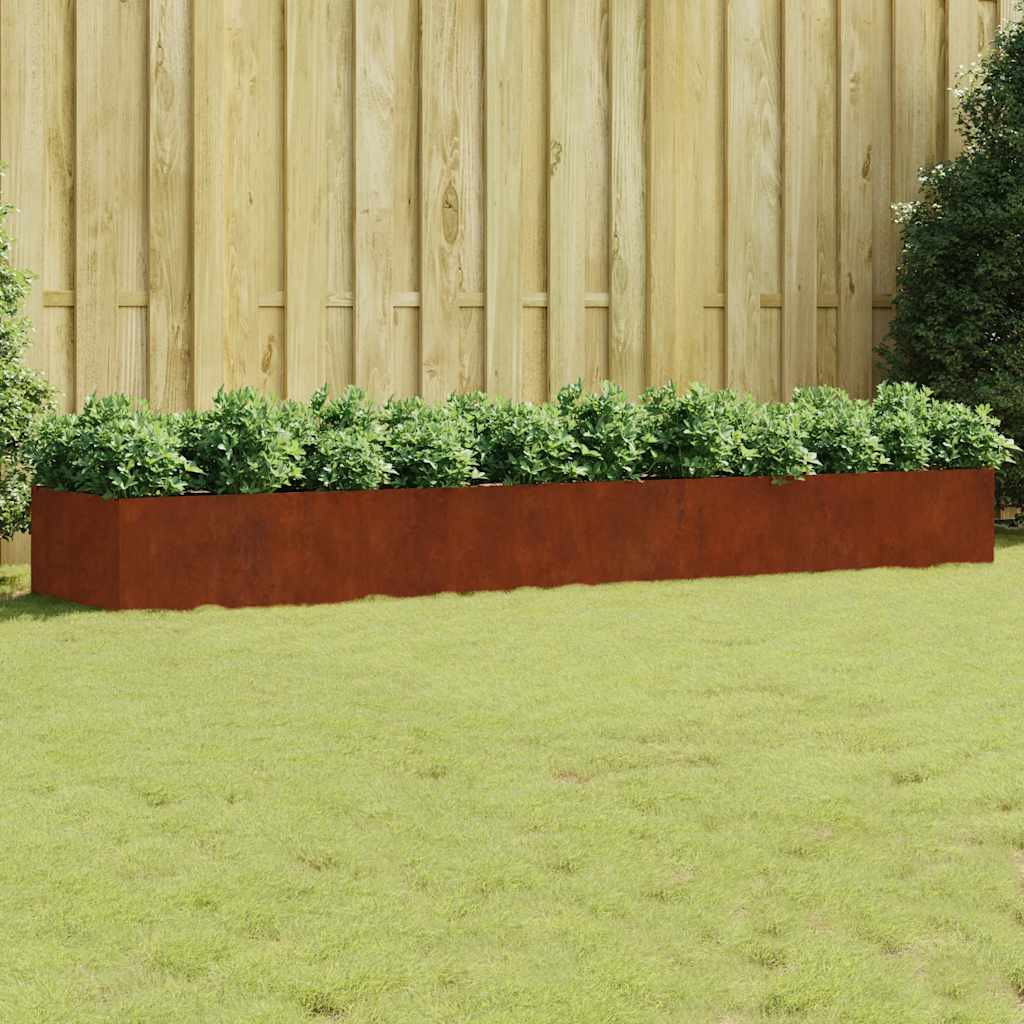 vidaXL Hochbeet 360x80x40 cm Cortenstahl