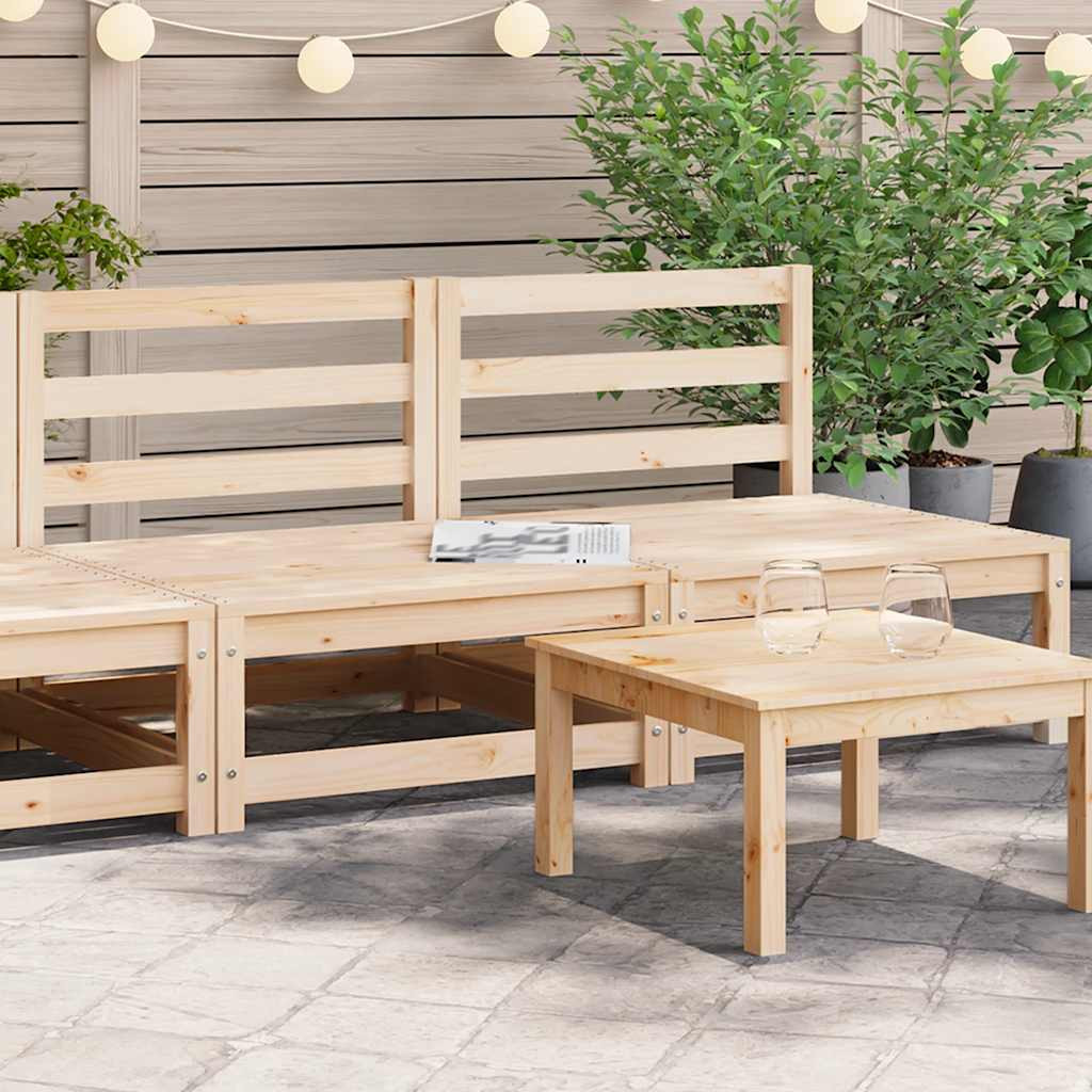 vidaXL Garten-Mittelsofas 2 Stk. Massivholz Kiefer