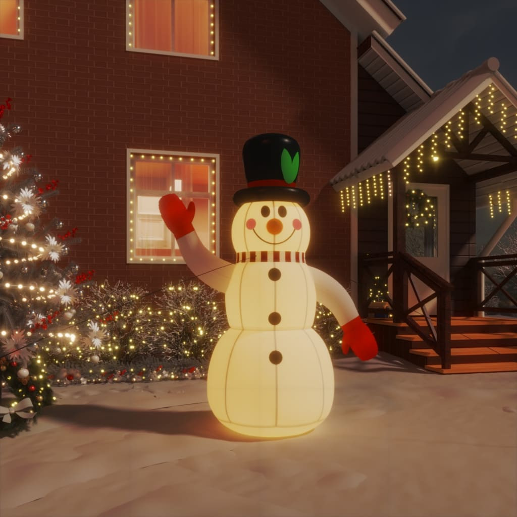 vidaXL Aufblasbarer Schneemann mit LEDs 120 cm
