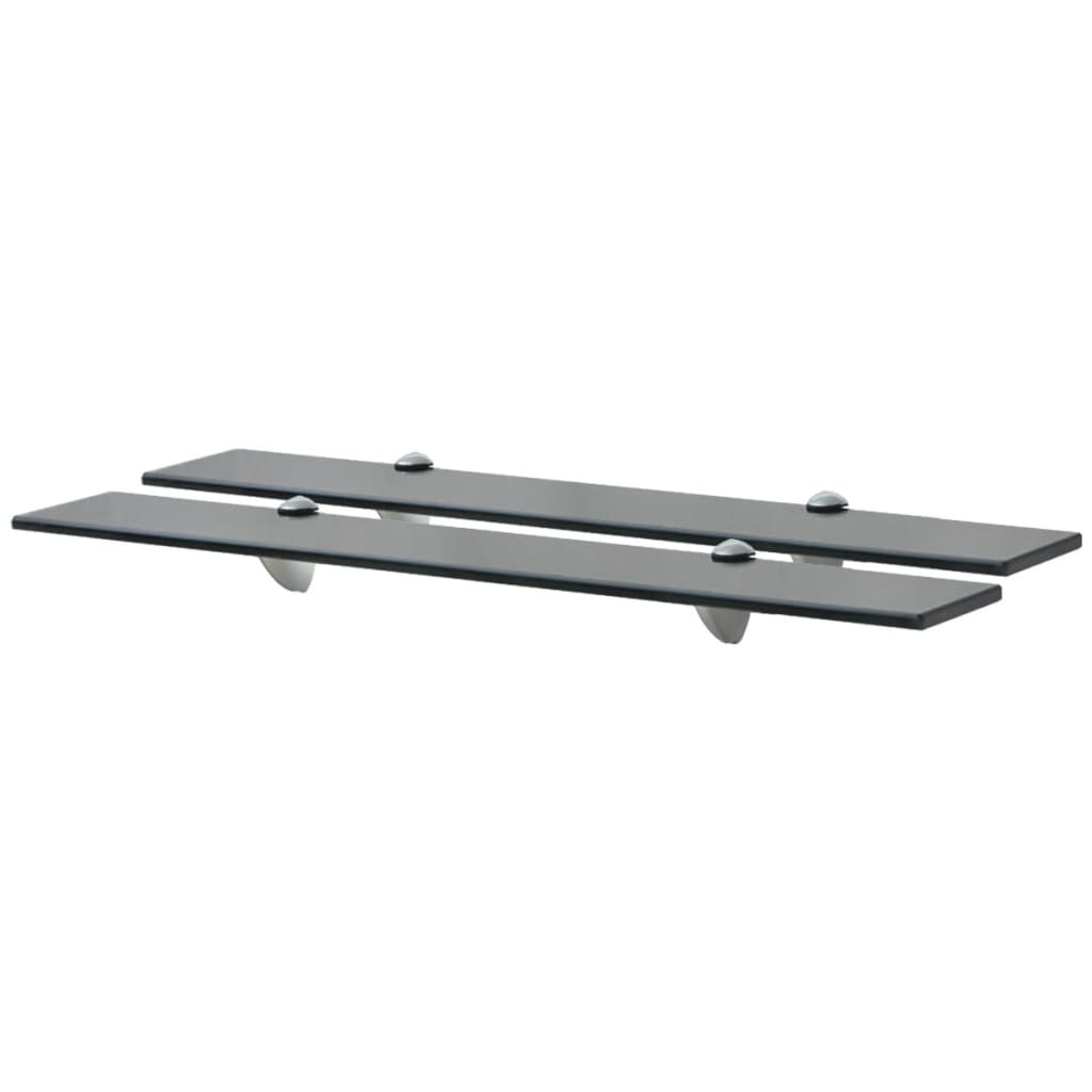 vidaXL Schweberegale 2 Stk. Glas 70x10 cm 8 mm