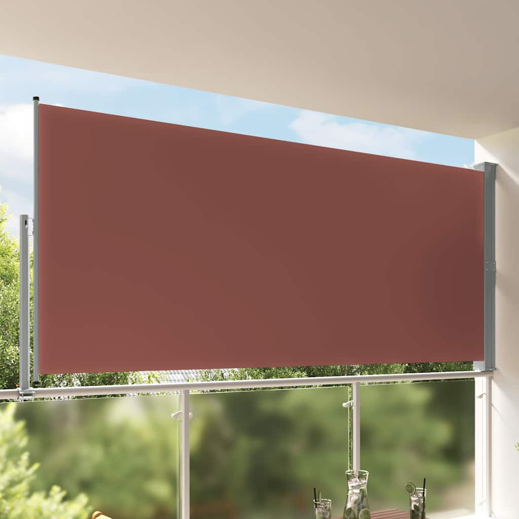 vidaXL Ausziehbare Seitenmarkise 160x300 cm Braun