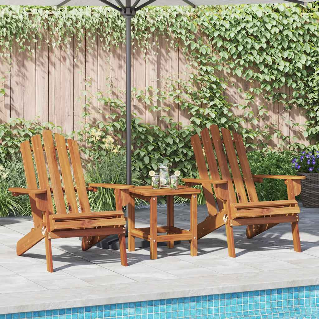vidaXL Adirondack-Gartenstühle 2 Stk. Massivholz Akazie