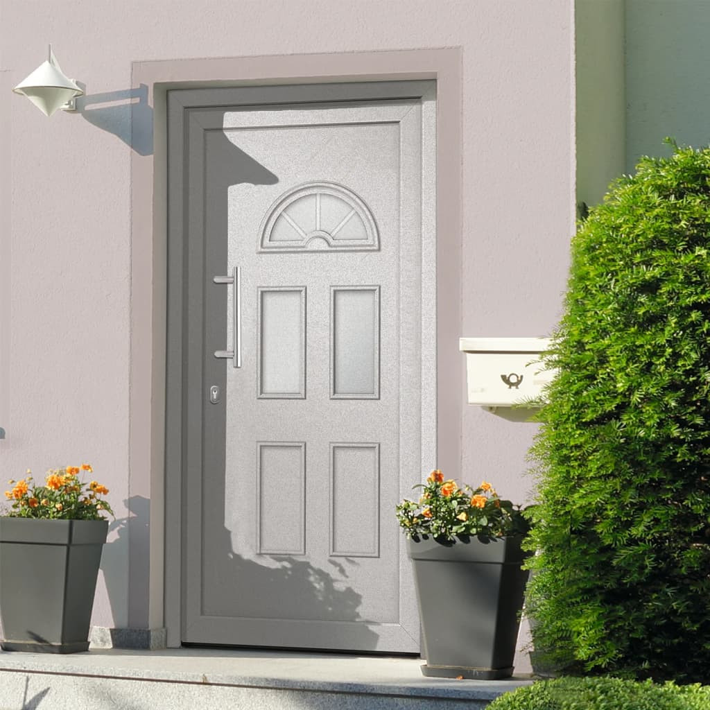 vidaXL Haustür Weiß 98x198 cm
