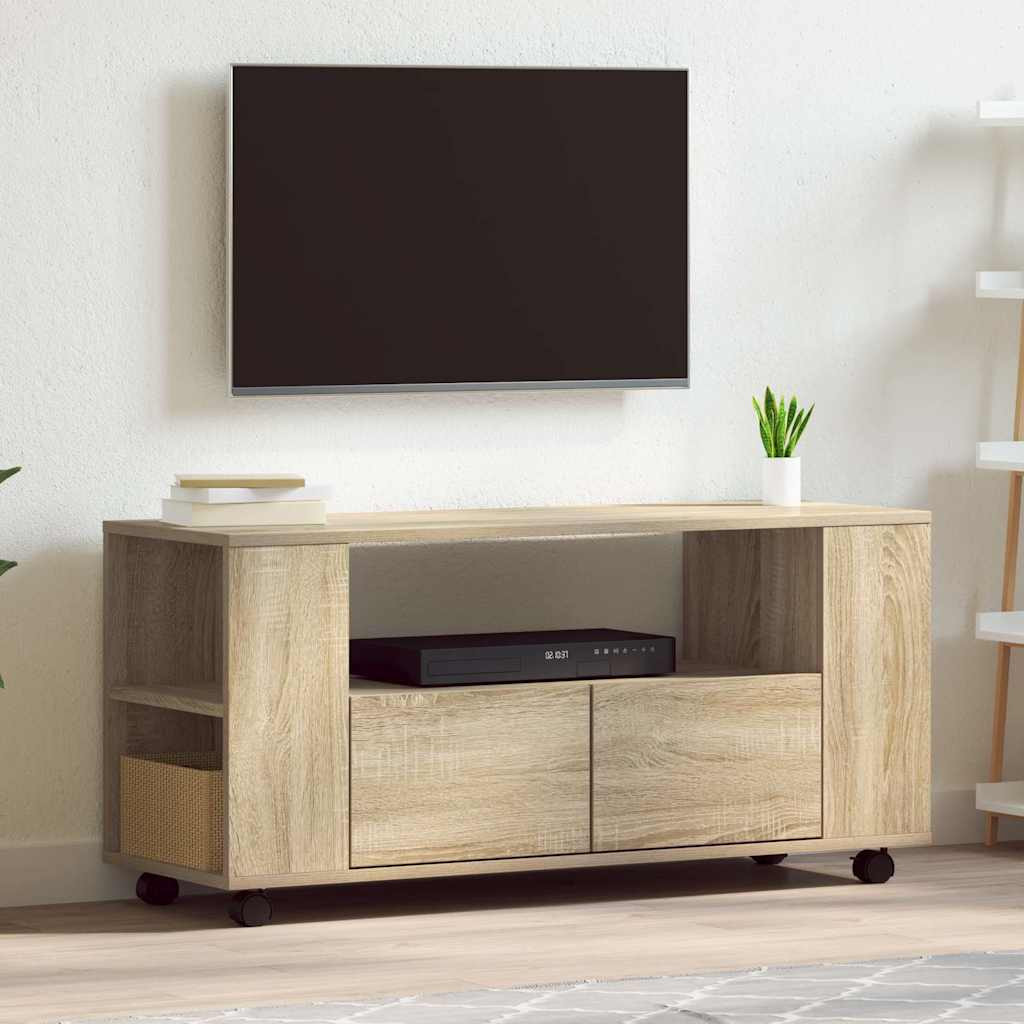vidaXL TV-Schrank Sonoma-Eiche 102x34,5x43 cm Holzwerkstoff