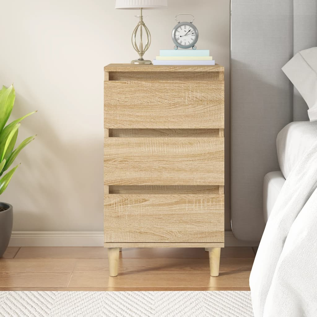 vidaXL Nachttisch Sonoma-Eiche 40x35x70 cm Holzwerkstoff