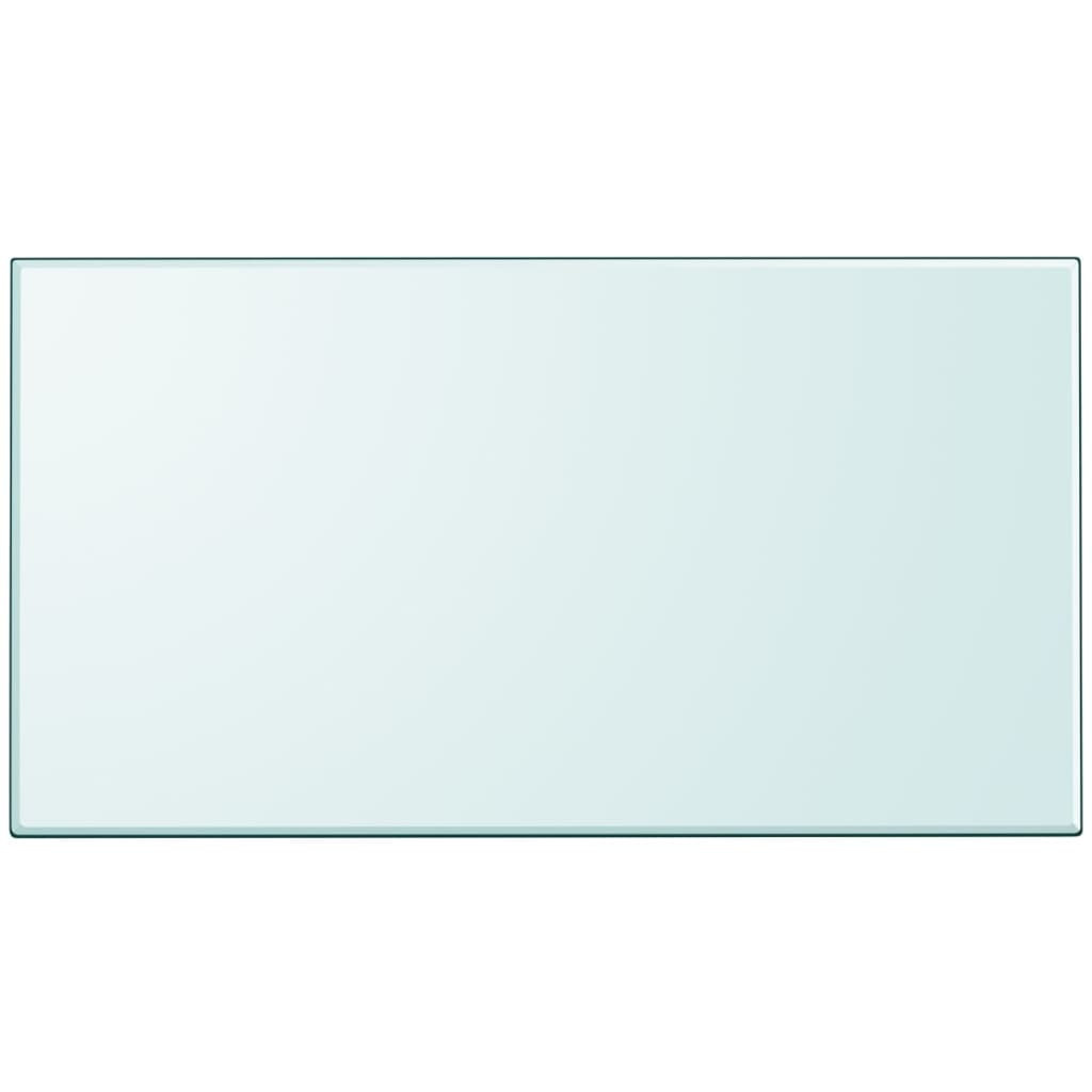 vidaXL Tischplatte aus gehärtetem Glas rechteckig 1200x650 mm