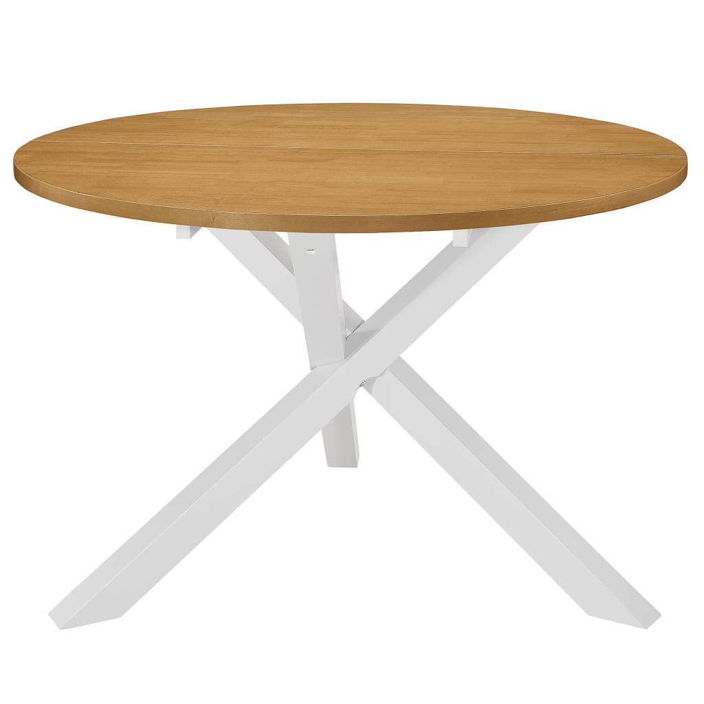 vidaXL Esstisch Weiß 120x75 cm MDF