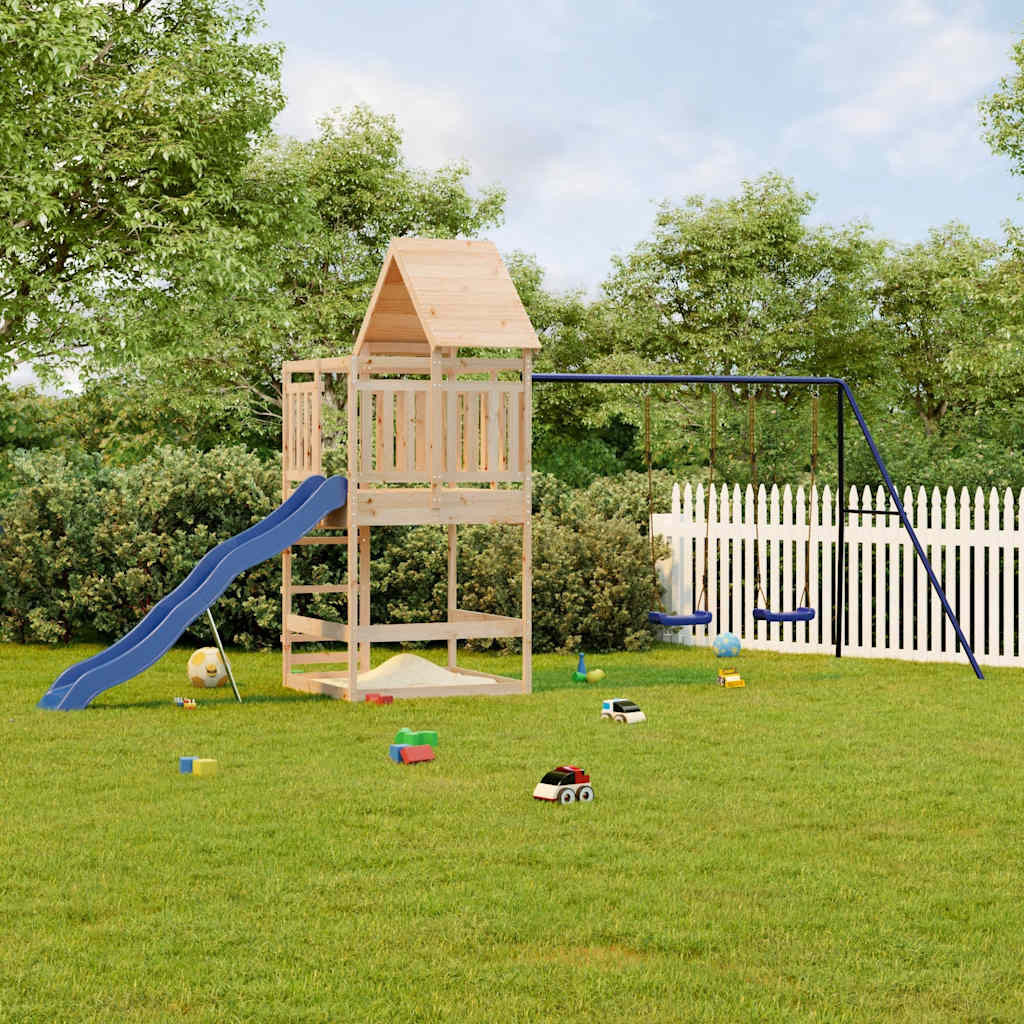 vidaXL Spielturm Massivholz Kiefer