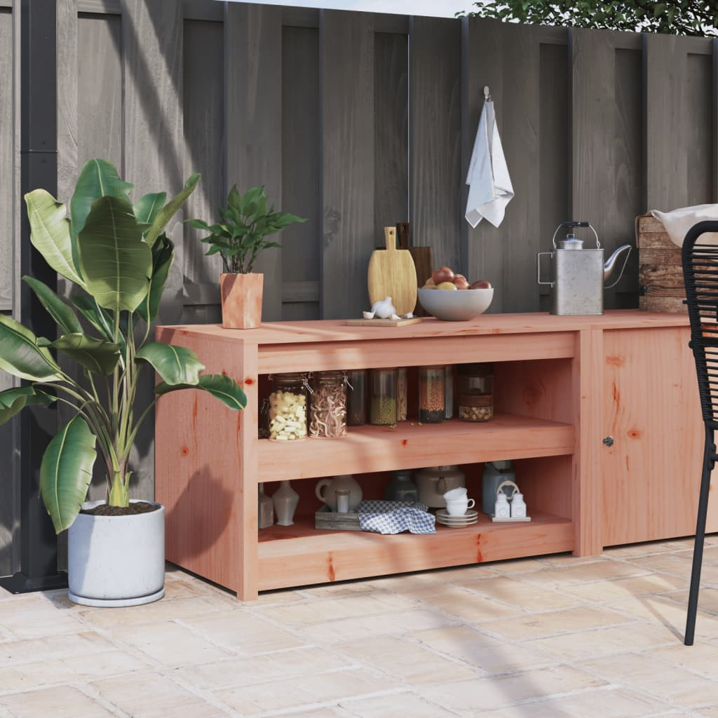 vidaXL Outdoor-Küchenschrank MEPPEL 106x55x64 cm Massivholz Douglasie