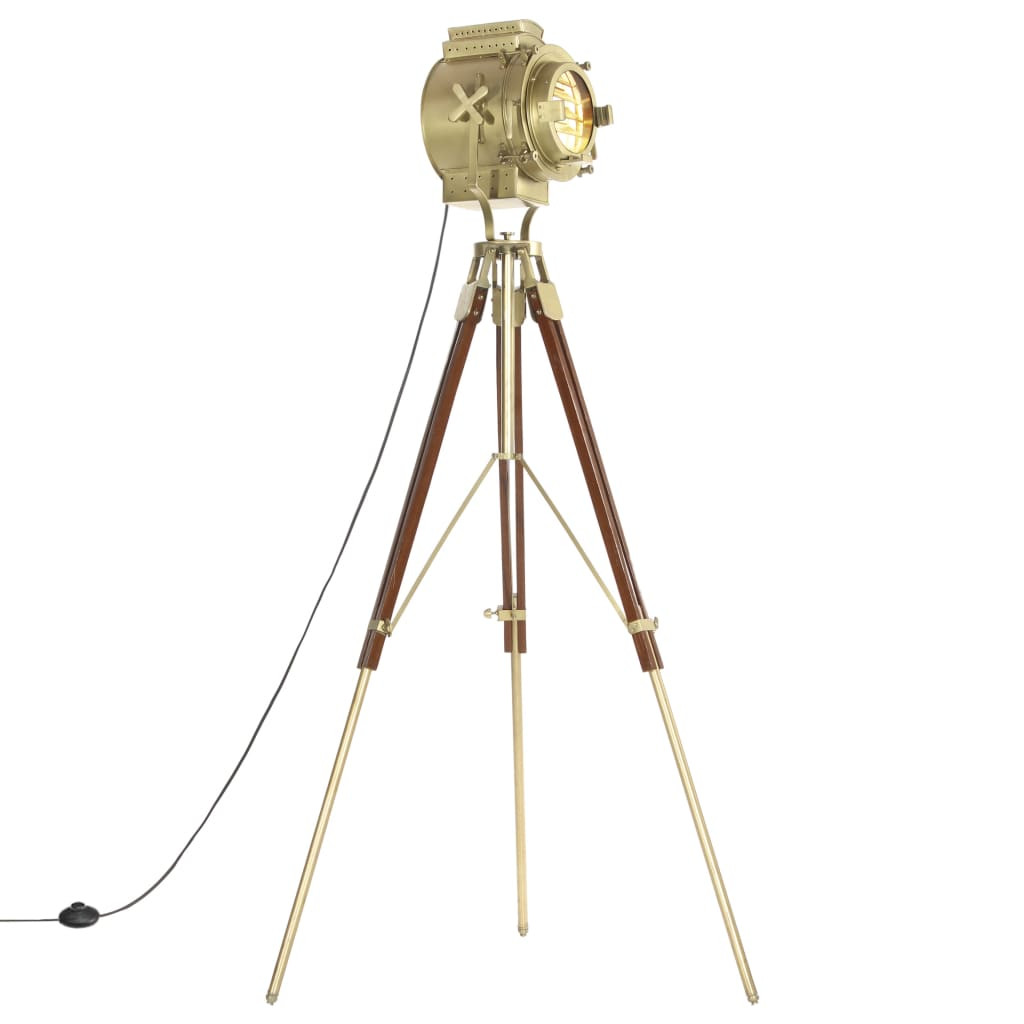 vidaXL Stehleuchte Dreibein Massivholz Mango 193 cm