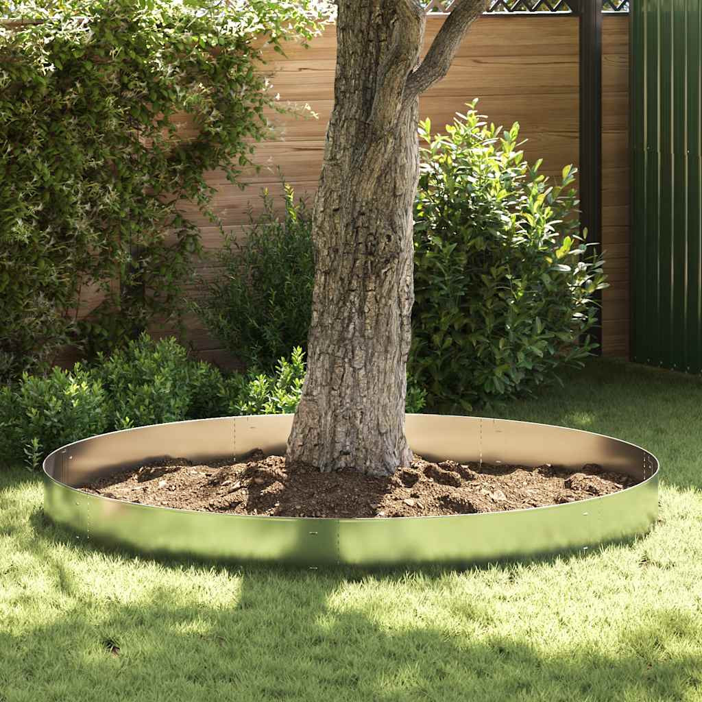 vidaXL Rasenkanten 15 Stk. Verzinkter Stahl 100 x 20 cm