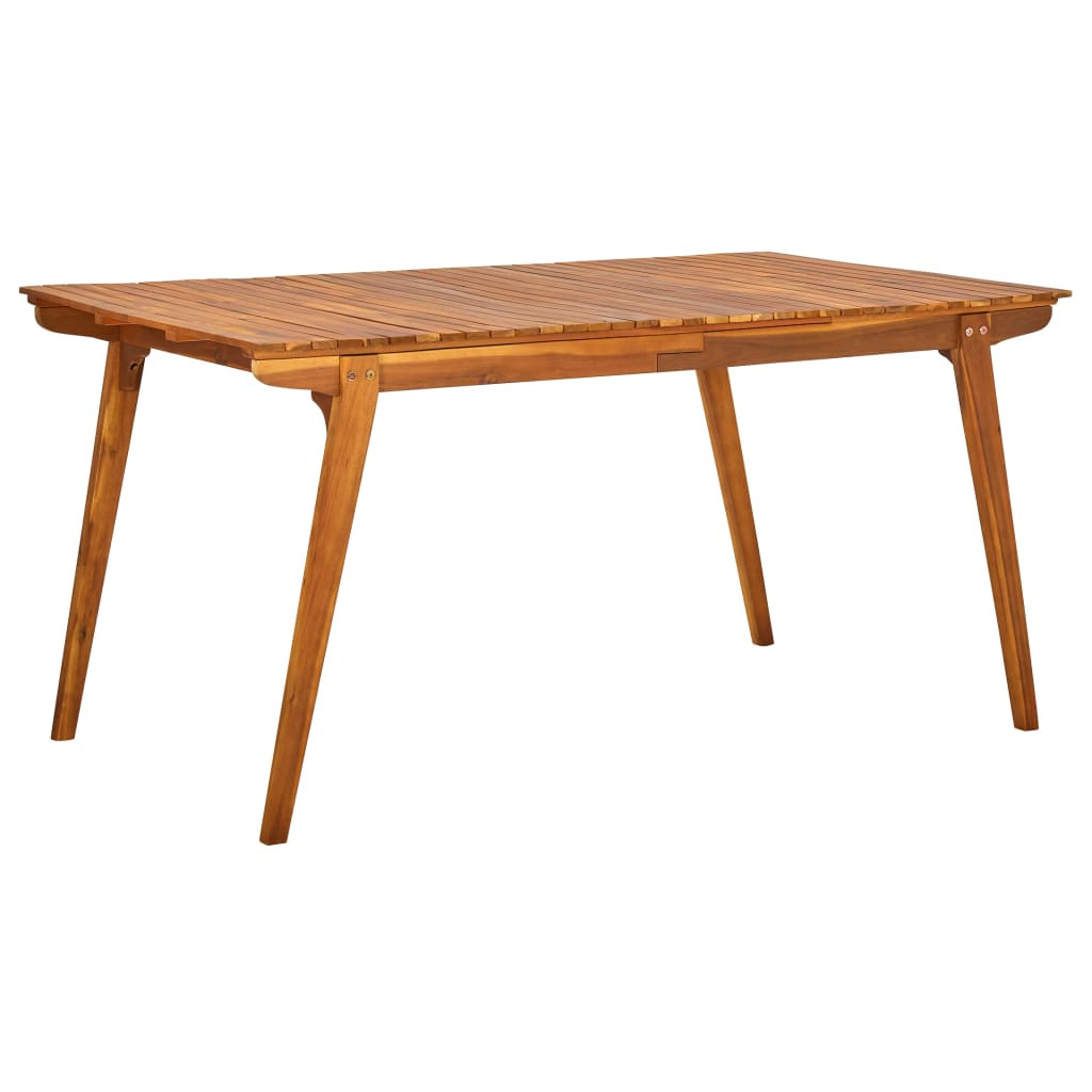 vidaXL Gartentisch 150x90x75 cm Akazie Massivholz