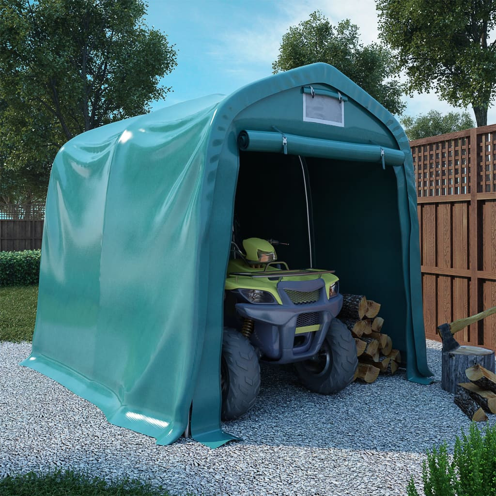 vidaXL Garagenzelt PVC 1,6x2,4 m Grün