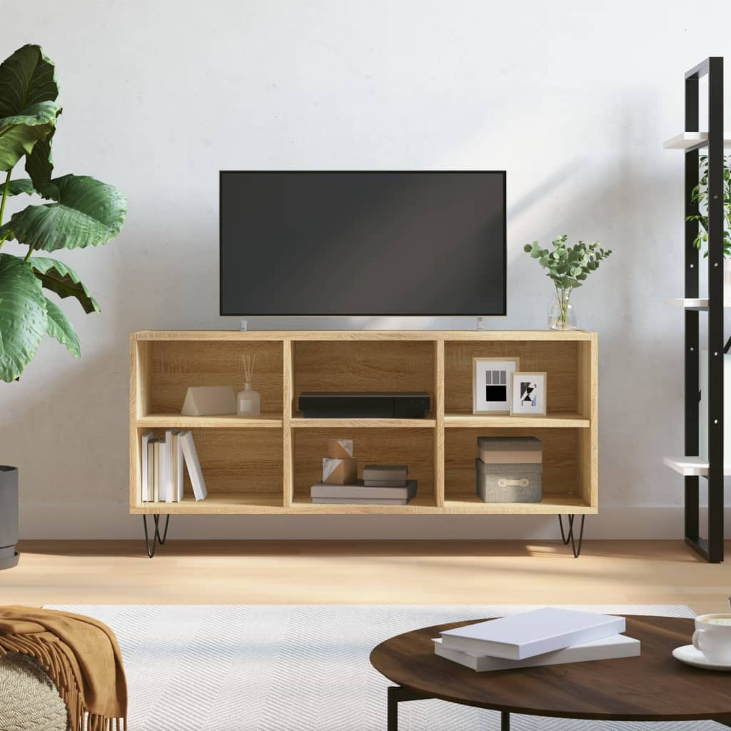 vidaXL TV-Schrank Sonoma-Eiche 103,5x30x50 cm Holzwerkstoff