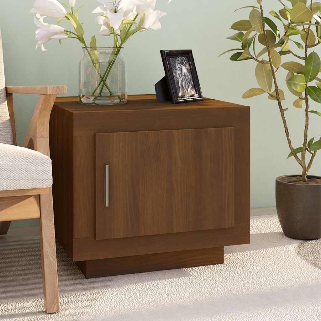 vidaXL Couchtisch Braun Eichen-Optik 51x50x45 cm Holzwerkstoff