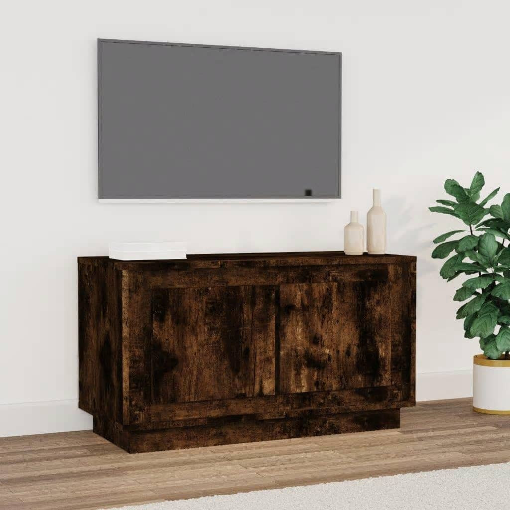 vidaXL TV-Schrank Räuchereiche 80x35x45 cm Holzwerkstoff