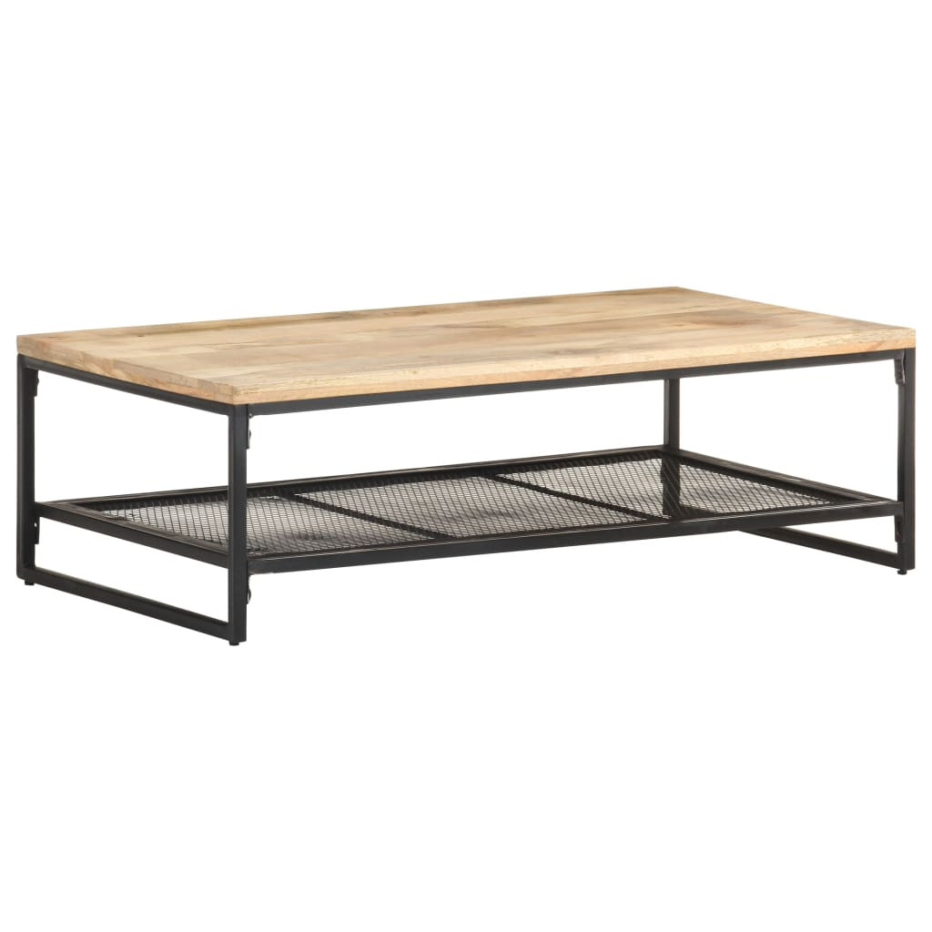 vidaXL Couchtisch 110x60x35 cm Mango Massivholz