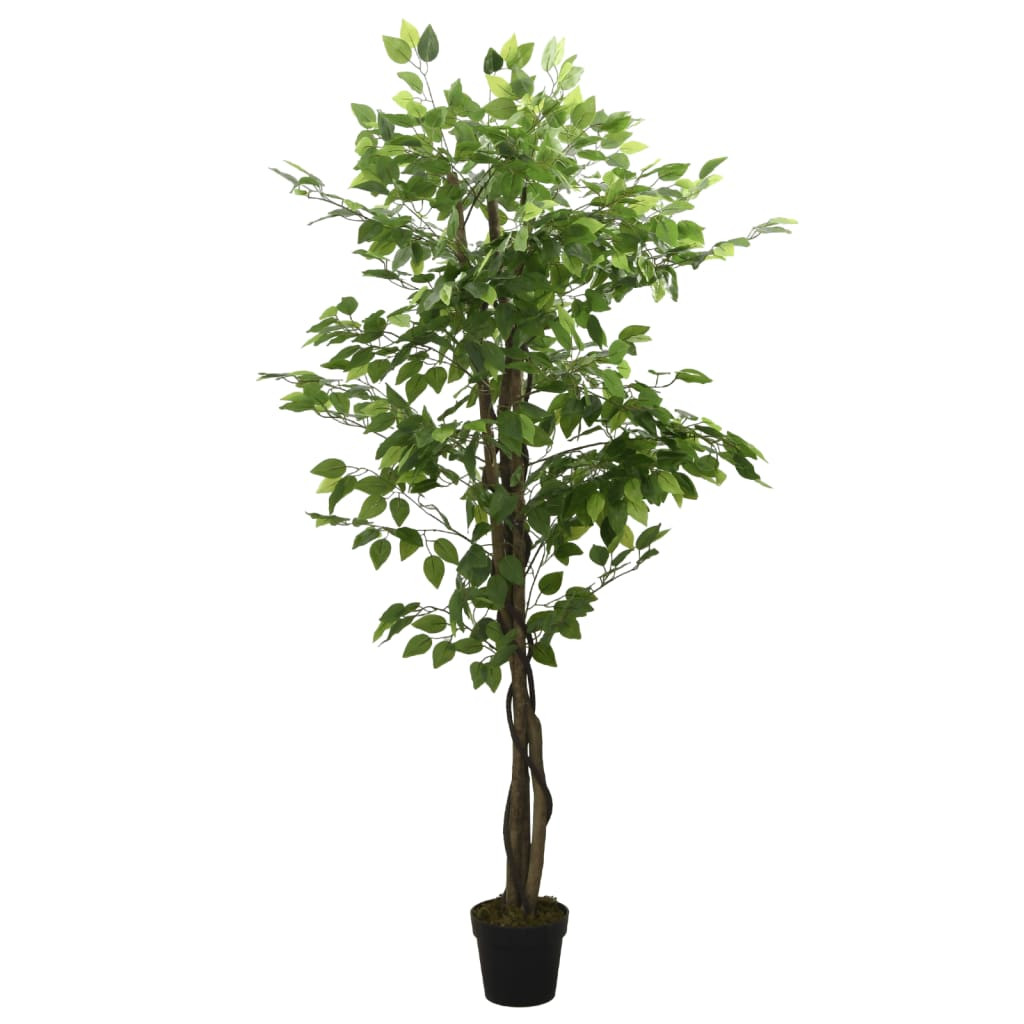 vidaXL Ficusbaum Künstlich 1260 Blätter 200 cm Grün