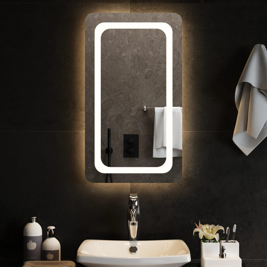 vidaXL LED-Badspiegel 40x70 cm