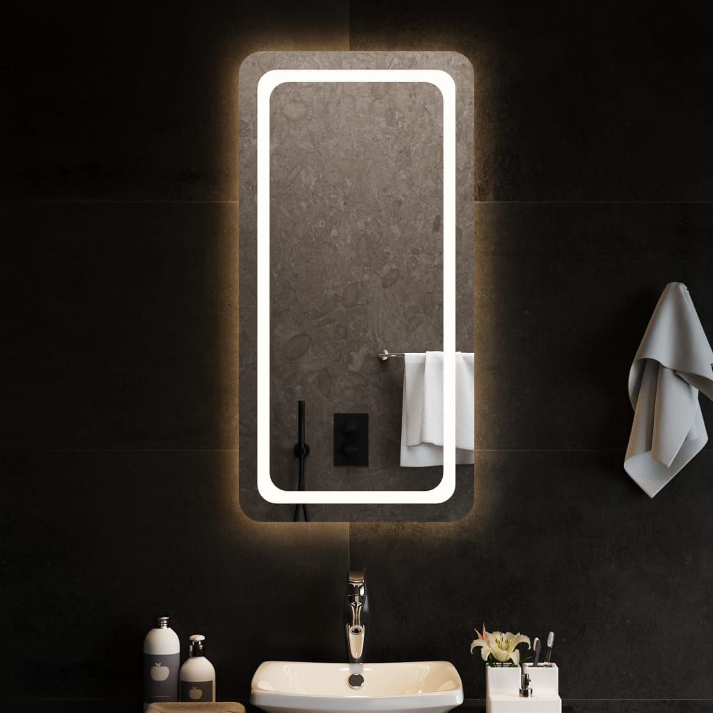 vidaXL LED-Badspiegel 50x100 cm